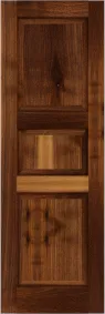 Raised  Panel  Cape  Walnut  Shutters